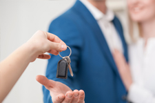 Keys handing to couple